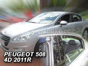 Deflektory okien PEUGEOT 508   4-dver. od r. 2010 → (+zadné) SEDAN