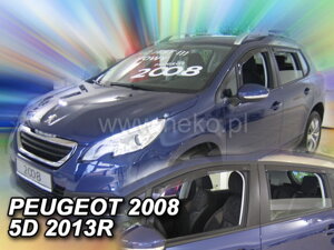 Deflektory okien PEUGEOT 2008 5D 2013R→(+Zadné)