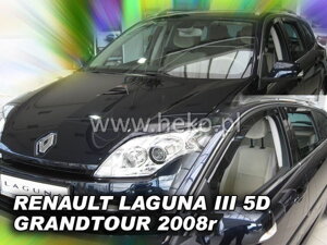 Deflektory okien RENAULT LAGUNA III GRANDTOUR  5-dver. od r. 2008 → (+zadné)