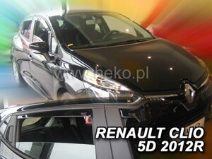 Deflektory okien RENAULT CLIO IV  5d  2012r.→(+Zadné)