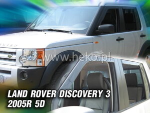 Deflektory okien Land Rover DISCOVERY III 5d 2005-2009r. (predné 2 ks)