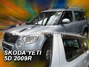 Deflektory okien ŠKODA YETI 5D 2009R.→(+Zadné)