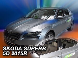 Deflektory okien ŠKODA SUPERB III  5D 2015r.→(+Zadné) LTB