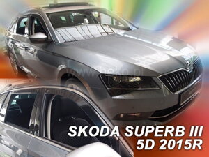 Deflektory okien ŠKODA SUPERB III  5D 2015r.→(+Zadné) (COMBI)