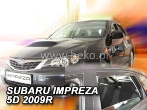 Deflektory okien SUBARU IMPREZA GH 4/5-dver od r. 2008 →  (+Zadné)