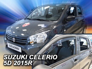 Deflektory okien SUZUKI CELERIO  4d  od r. 2015 → (+Zadné)