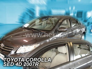 Deflektory okien TOYOTA COROLLA  E14/15 4d  03.2007-2013r.  (+Zadné) sedan
