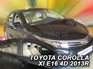 Deflektory okien TOYOTA COROLLA  E16 4d od r.  2013 → sedan (XI gen) (+Zadné)