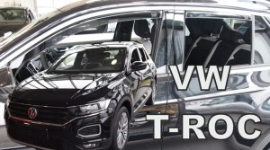 Deflektory okien VW T-Roc 5d 2017r.→ (+zadné)