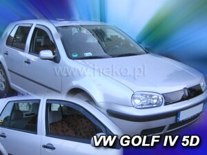 Deflektory okien VW GOLF IV  5d  1997 – 2004r. (+Zadné) HTB/COMBI//BORA VARIANT 5D 1999-2005R (+Zadné)