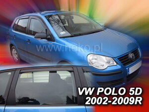 Deflektory okien VW POLO  5d  2002-2009r. (+Zadné)