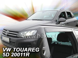 Deflektory okien VW TOUAREG  5d od 11/2010 → (+Zadné)