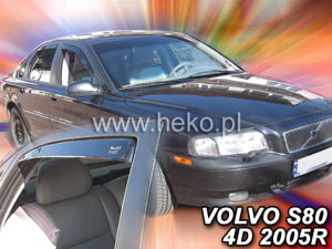 Deflektory okien VOLVO S80  I  4d  1998-2006r. (+zadné 2 ks)