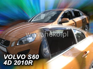 Deflektory okien VOLVO S60 4d od r.  2010→ (+Zadné)