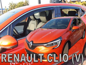 Deflektory okien RENAULT Clio V  od r. 2019→ (+zadné 2 ks)