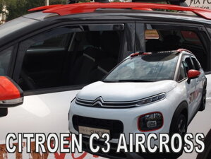 Deflektory okien Citroen C3 Aircross 2017→(+zadné)