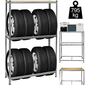 Regál na pneumatiky - 795kg