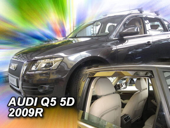 Deflektory okien Audi Q5 I 5d od r. 2009 → (+zadné 2 ks)