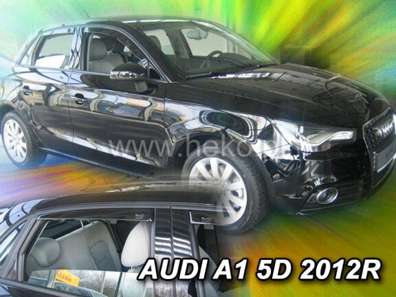 Deflektory okien Audi A1, 5d  od r. 2012 → (+zadné 2 ks)