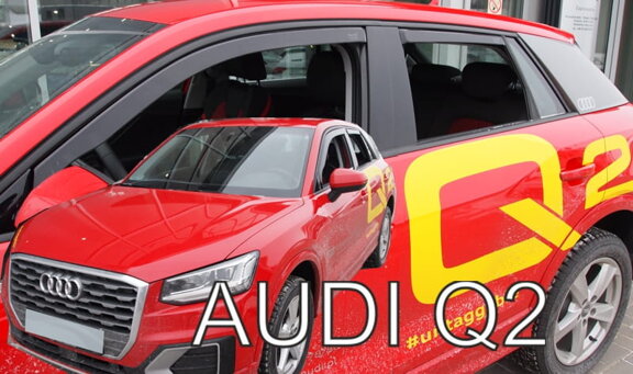 Deflektory okien Audi Q2 5d 2016r.→ (+zadné 2 ks)