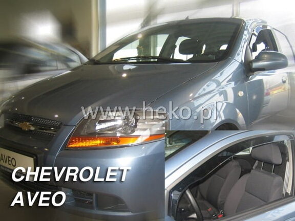 Deflektory okien Chevrolet AVEO 4,5d 2004r.→ (predné 2 ks)