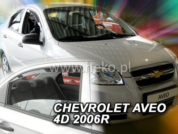 Deflektory okien Chevrolet AVEO CLASSIC 4d 2007r.→ sedan (+zadné 2ks)