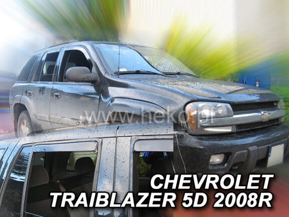 Deflektory okien Chevrolet TRAIBLAZER 5d 2002-2009r (+zadné 2 ks)