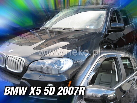 Deflektory okien BMW X5 (E70) 5D r. 2007-2013  (predné 2 ks)