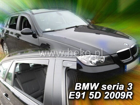 Deflektory okien BMW seria 3, E 91, 5d Combi 03/2005-2012 (+ zadné 2 ks)
