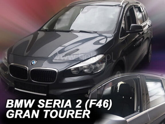 Deflektory okien BMW seria 2 F 46 Gran Tourer 5d 2015r.→ (+ zadné 2 ks)