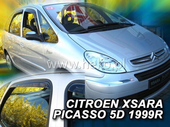 Deflektory okien Citroen XSARA PICASSO 5d 1999r.→ (+ zadné 2 ks)