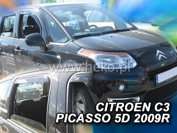 Deflektory okien Citroen C3 PICASSO 5d 2009r.→ (+ zadné 2 ks)