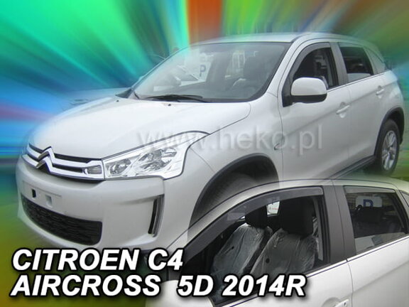 Deflektory okien CITROEN C4 AIRCROSS 5-dver. od r. 2012 → (+ zadné 2 ks)