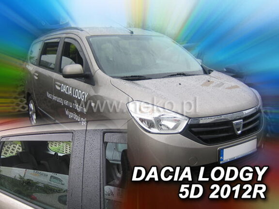 Deflektory okien Dacia LODGY 5D 2012R.→ (+ zadné 2 ks)