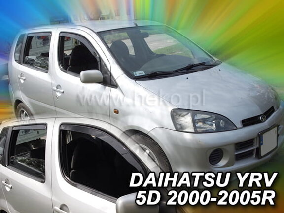 Deflektory okien DAIHATSU YRV 5D 2000-2005R.(+zadné)