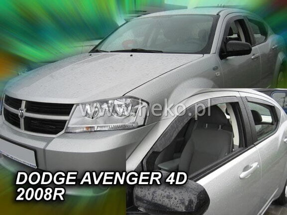 Deflektory okien DODGE AVANGER 4D 2008R.→(+zadné)