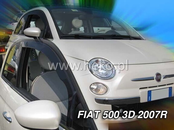 Deflektory okien Fiat 500 3D 2007R. → (predné 2 ks)