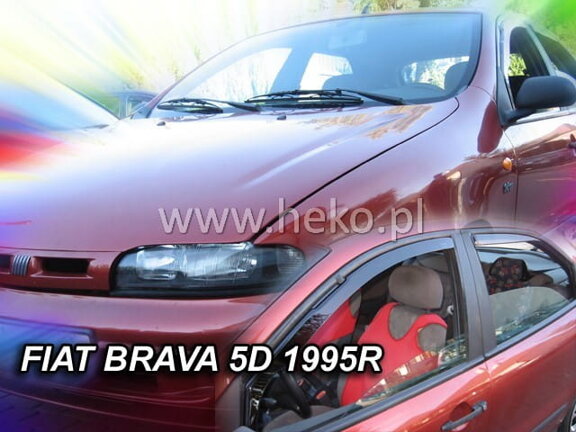 Deflektory okien Fiat BRAVA 5D 1995R. → sedan  (+zadné 2 ks)