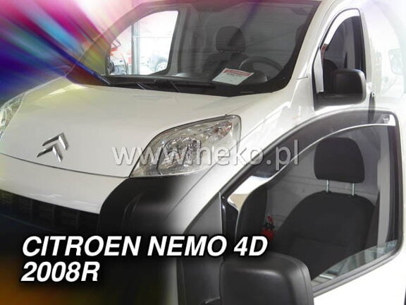 Deflektory okien CITROEN NEMO/ FIAT FIORINO /PEUGEOT BIPPER 4/5-dver. od r. 2008r →