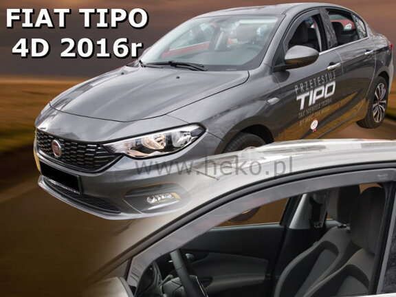 Deflektory okien FIAT TIPO 4/5-dver. od r. 2016 → SEDAN/HTB/KOMBI (predné 2 ks)