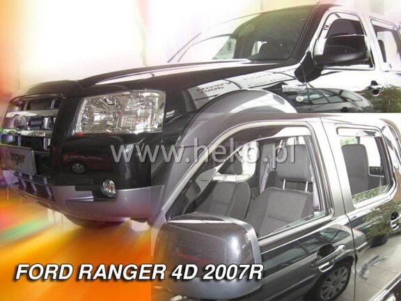 Deflektory okien Ford RANGER II 4D 2007-2012r. (predné 2 ks)
