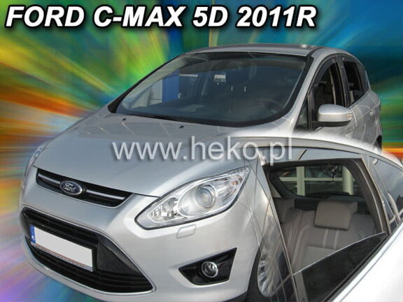 Deflektory okien Ford C-MAX 5D 2011r.→ (+zadné 2 ks)