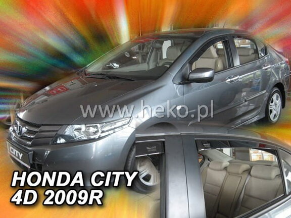 Deflektory okien HONDA CITY  4-dver. od r. 2009 → sedan  (+zadné 2 ks)