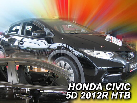 Deflektory okien Honda CIVIC IX 5d 2012-2016r. htb / TOURER 2014r.→ (predné 2 ks)