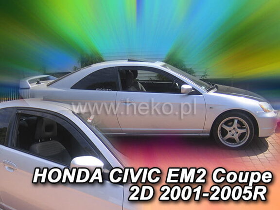 Deflektory okien Honda CIVIC VII EM2 2D 2001-2005r. Coupe (predné 2 ks)