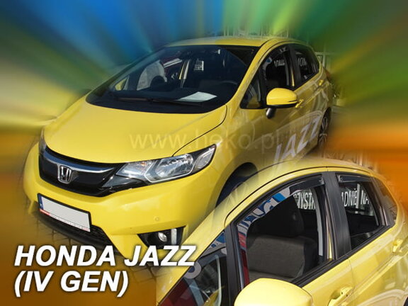 Deflektory okien Honda JAZZ IV 5d 2015r.→ (+zadné 2 ks)