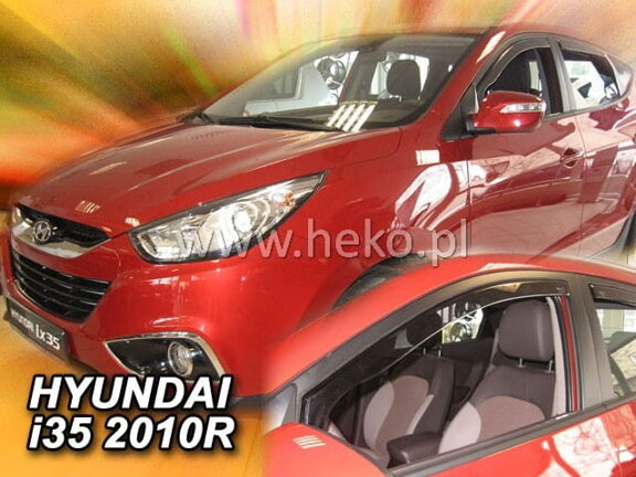 Deflektory okien Hyundai ix 35 5d 2010r. → (+zadné 2 ks)