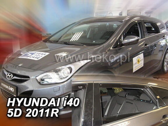Deflektory okien Hyundai i40 5d 2011r.→ combi (+zadné 2 ks)