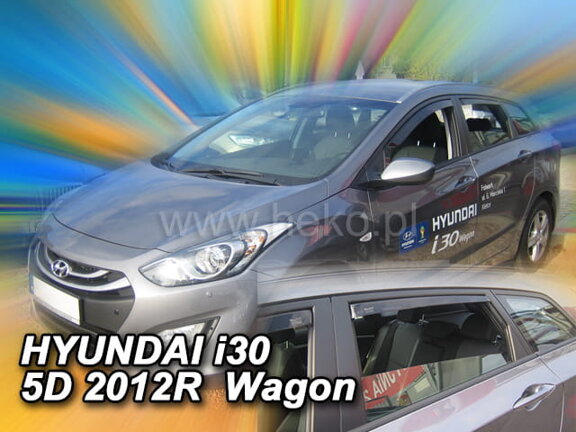 Deflektory okien Hyundai i30 II 5d 2012-2017r. Wagon (+zadné 2 ks)