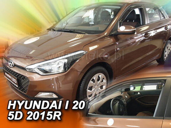 Deflektory okien Hyundai i20 II 5d 2015r.→ (predné 2 ks)